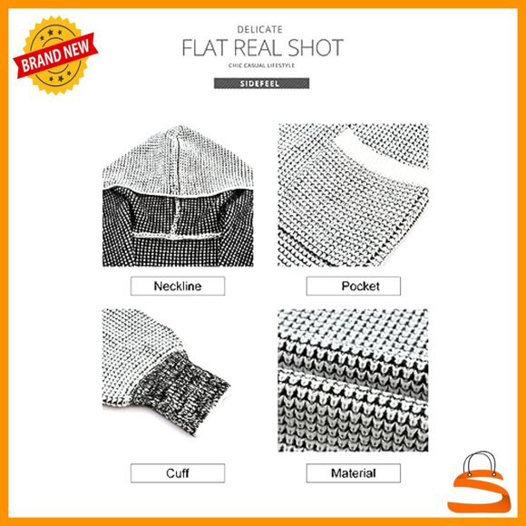 Oversized Hooded Cardigan Chunky Knit Open Front Sweater Coat Fall Fashion - Picture 5 of 7